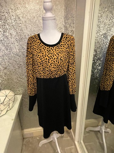 Black and animal print - print, dress