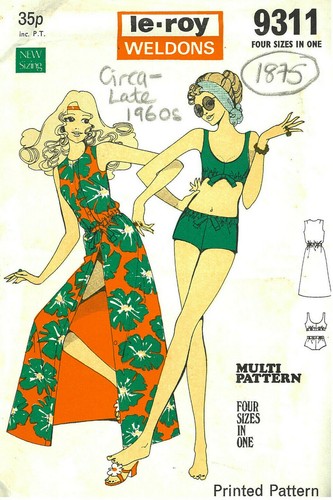 1960s vintage couture motif - 1960s,